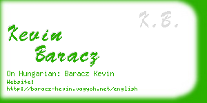 kevin baracz business card